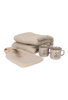 Jens Living Giftset Cozy Taupe set van 4stuks 43.3x34x12.2cm 1stuks Jens Living Giftset Cozy Taupe set van 4stuks 43.3x34x12.2cm 1stuks