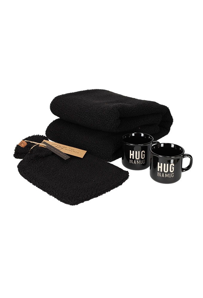 Jens Living Giftset Hug Zwart set van 4stuks 43.3x34x12.2cm 1stuks