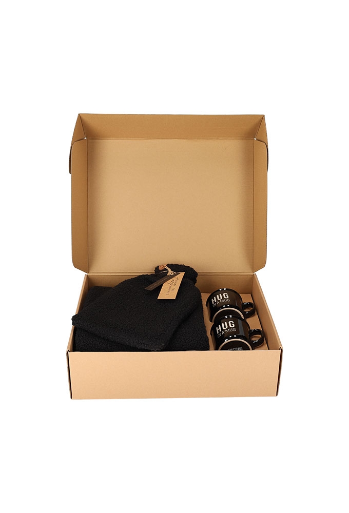 Jens Living Giftset Hug Zwart set van 4stuks 43.3x34x12.2cm 1stuks Jens Living Giftset Hug Zwart set van 4stuks 43.3x34x12.2cm 1stuks