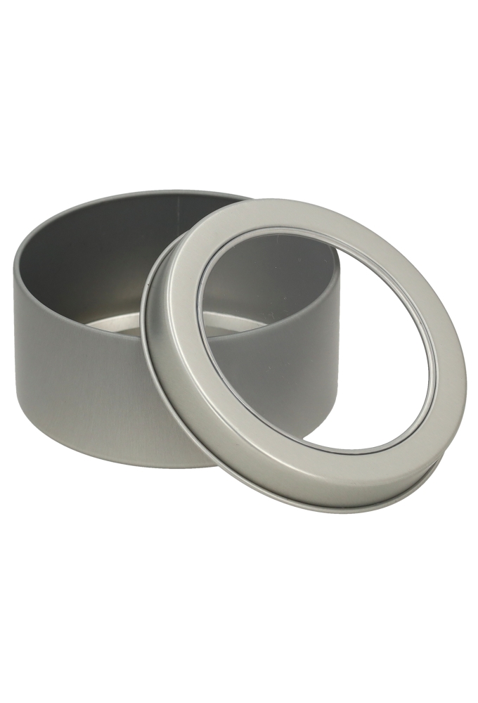 Blikken Blanco Rond & Venster 8.3x3.8cm 1stuks