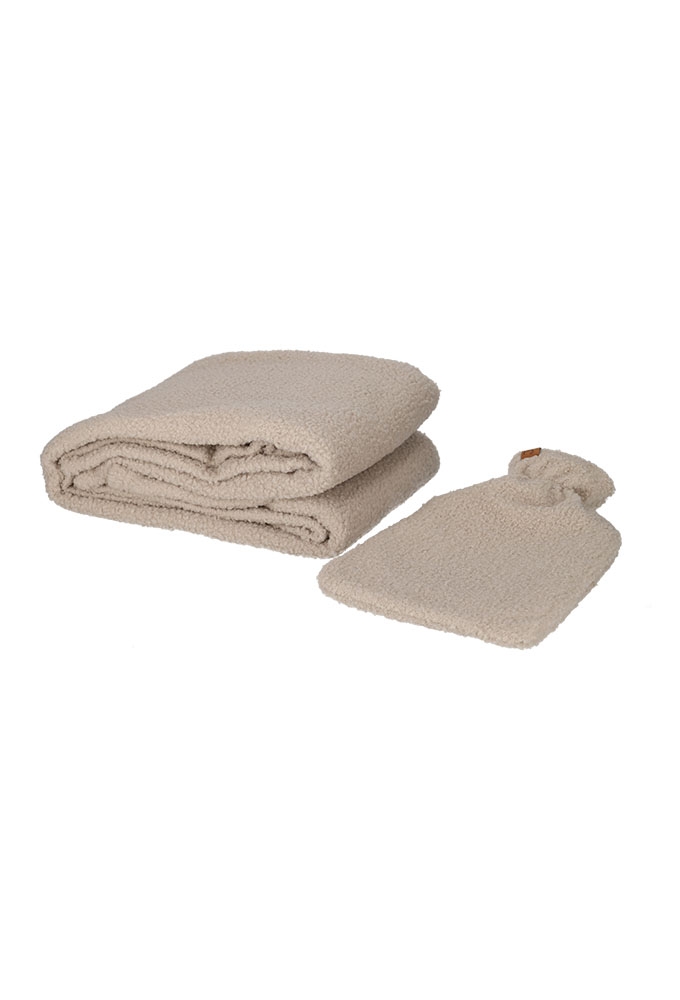 Jens Living Giftset Boucle Taupe set van 2stuks 28x34x12.5cm 1stuks Jens Living Giftset Boucle Taupe set van 2stuks 28x34x12.5cm 1stuks
