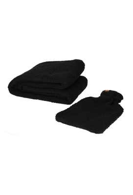 Jens Living Giftset Boucle Zwart set van 2stuks 28x34x12.5cm 1stuks Jens Living Giftset Boucle Zwart set van 2stuks 28x34x12.5cm 1stuks