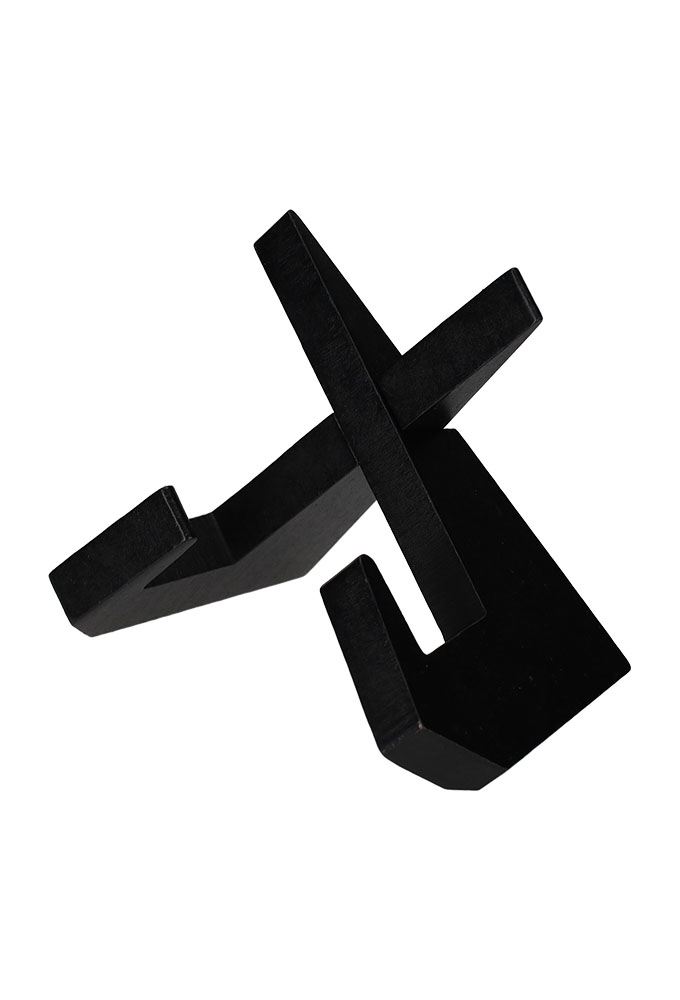 Jens Living Boekenstandaard Jax Zwart 22.5x12.5x18cm 1stuks