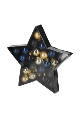Jens Living Kerstballen Blauw & Goud set van 2stuks 3.5x3.5x5.5cm 1st Jens Living Kerstballen Blauw & Goud set van 2stuks 3.5x3.5x5.5cm 1st