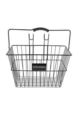 Norlander Fietsmand Zwart 39.5x30x32cm 1stuks Norlander Fietsmand Zwart 39.5x30x32cm 1stuks