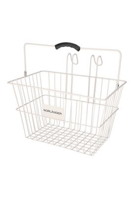 Norlander Fietsmand Taupe 39.5x30x32cm 1stuks Norlander Fietsmand Taupe 39.5x30x32cm 1stuks