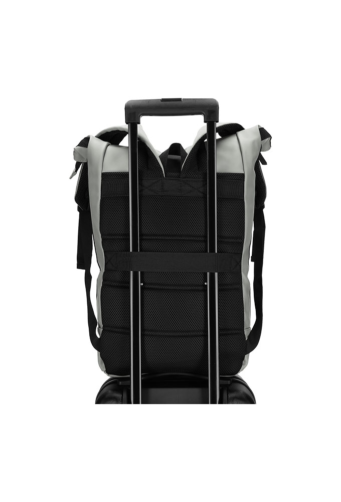 Norlander Dull Pu Rol Rugtas 2.0 Grijs 41x20x52cm 1stuks Norlander Dull Pu Rol Rugtas 2.0 Grijs 41x20x52cm 1stuks