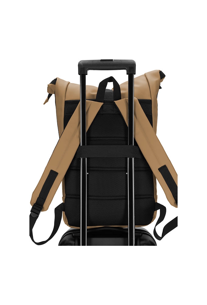 Norlander Dull Pu Rol Rugtas 2.0 Bruin 41x20x52cm 1stuks