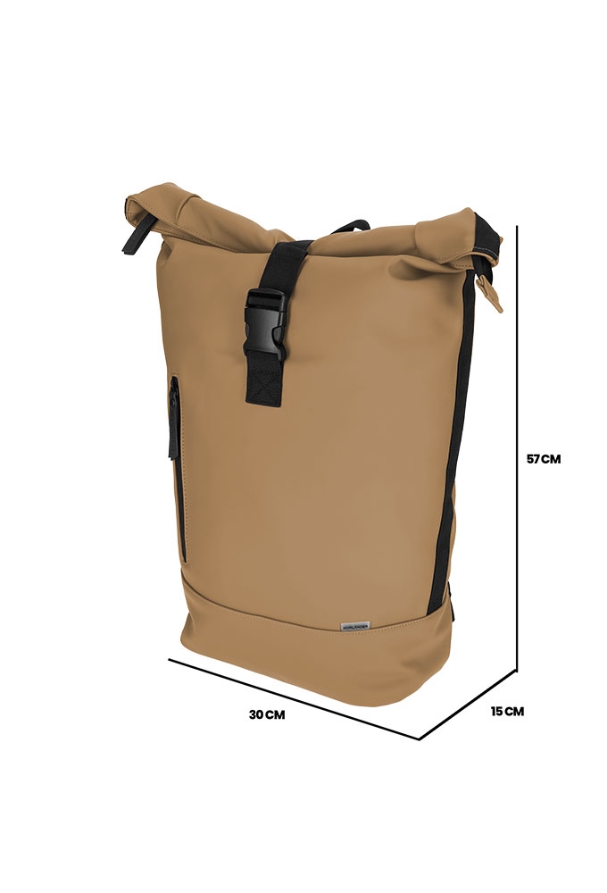 Norlander Dull Pu Rol Rugtas 2.0 Bruin 41x20x52cm 1stuks