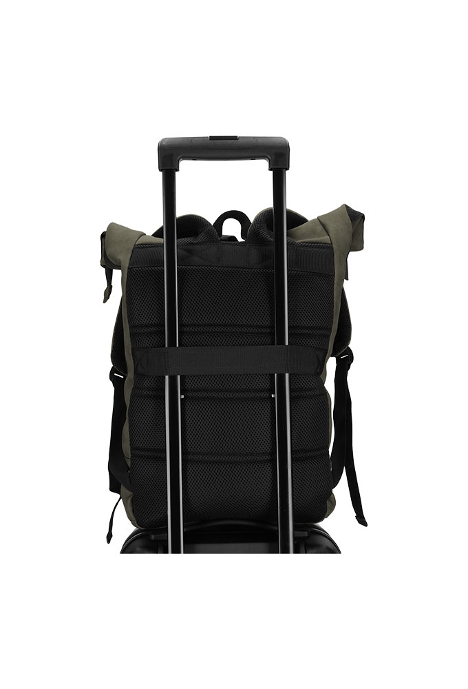 Norlander Nubuck Rol Rugtas Groen 41x20x52cm 1stuks