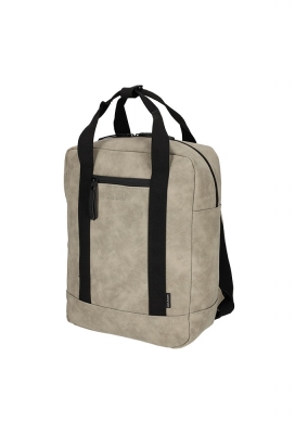 Norlander Nubuck Rugtas Taupe 31x18x40cm 1stuks Norlander Nubuck Rugtas Taupe 31x18x40cm 1stuks