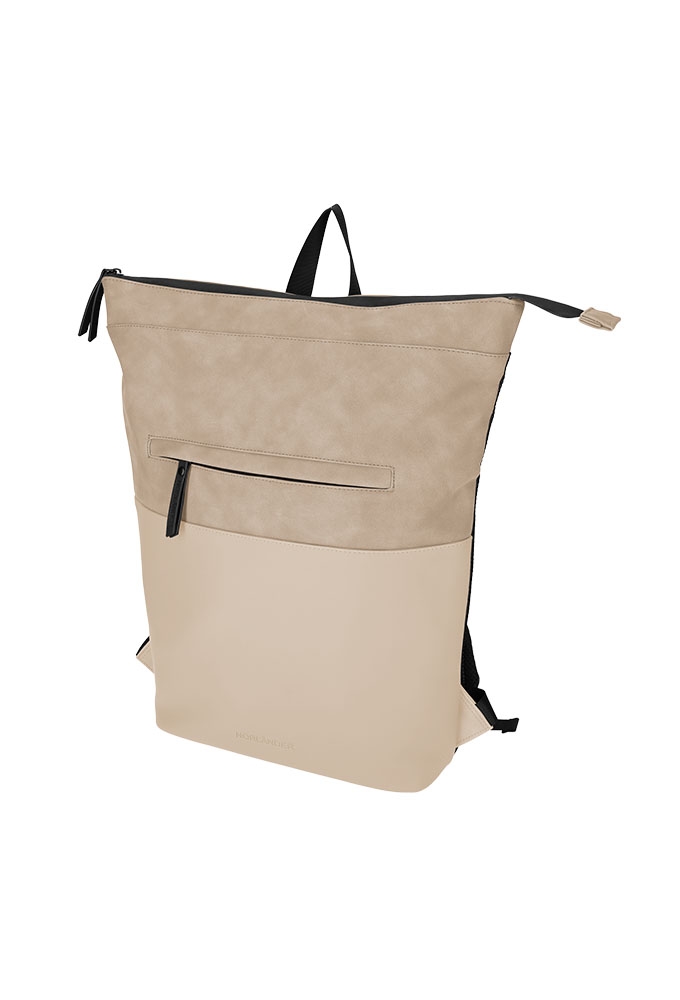 Norlander Pu Rugtas Napolitana Taupe 27x15.5x40.5cm 1stuks