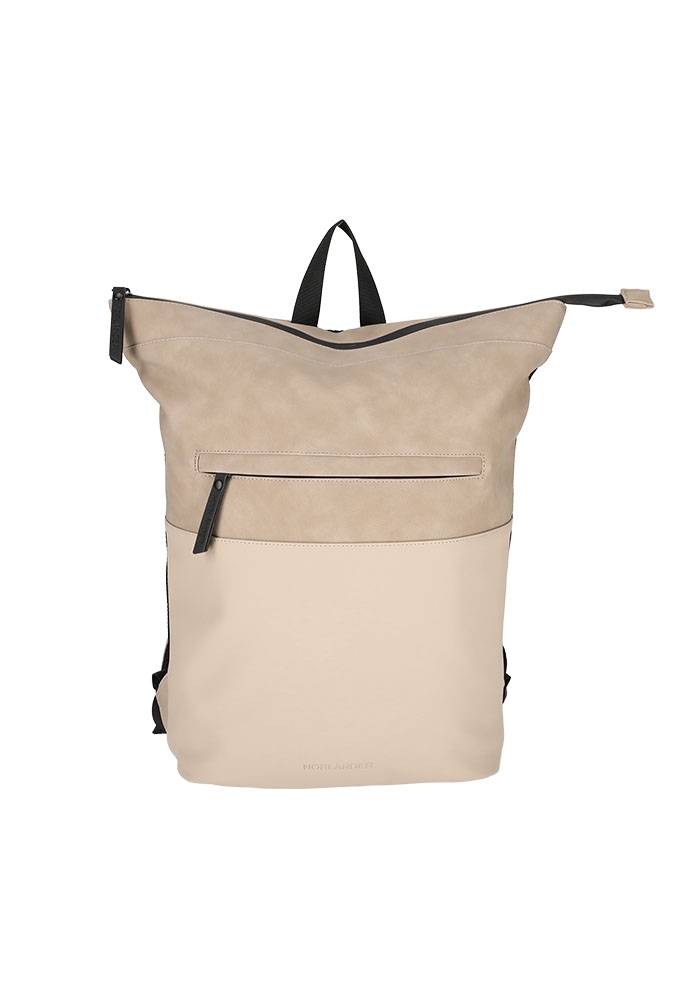 Norlander Pu Rugtas Napolitana Taupe 27x15.5x40.5cm 1stuks