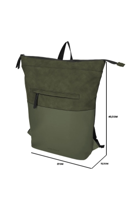 Norlander Pu Rugtas Napolitana Groen 27x15.5x40.5cm 1stuks Norlander Pu Rugtas Napolitana Groen 27x15.5x40.5cm 1stuks