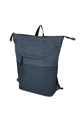 Norlander Pu Rugtas Napolitana Blauw 27x15.5x40.5cm 1stuks Norlander Pu Rugtas Napolitana Blauw 27x15.5x40.5cm 1stuks