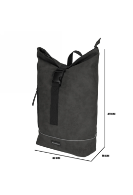 Norlander Nubuck Urban Rugtas Grijs Norlander Nubuck Urban Rugtas Grijs