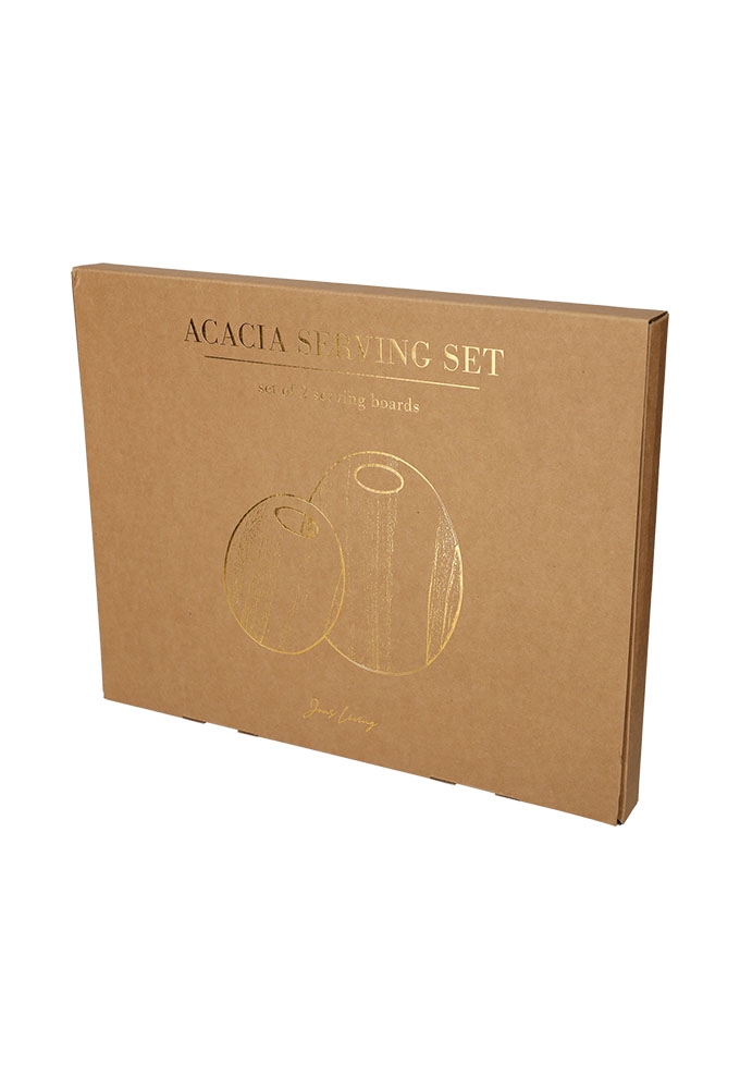 Jens Living Acacia Serveerset set van 2stuks 42.5x3.5x33.5cm 1stuks
