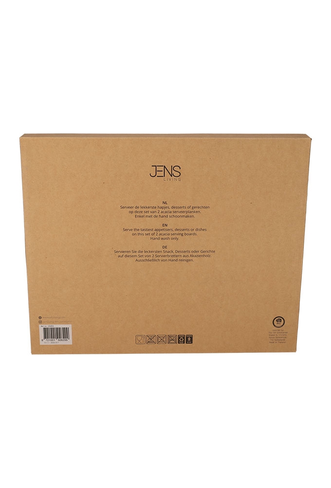 Jens Living Acacia Serveerset set van 2stuks 42.5x3.5x33.5cm 1stuks