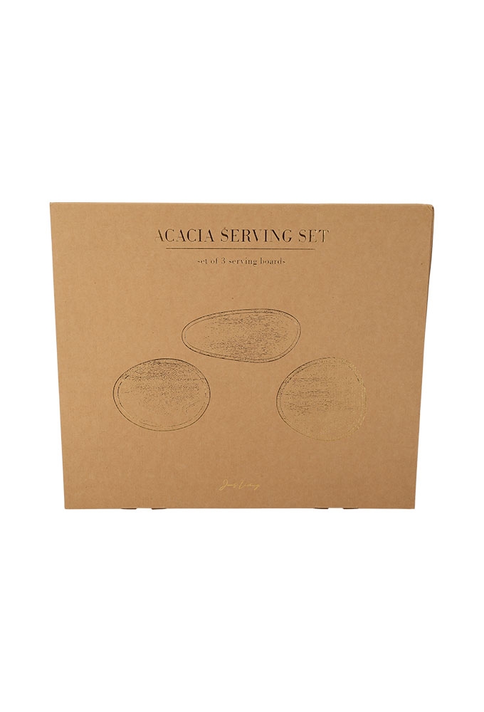 Jens Living Acacia Serveerset set van 3stuks 51.5x2.5x44cm 1stuks Jens Living Acacia Serveerset set van 3stuks 51.5x2.5x44cm 1stuks