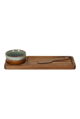 Jens Living Serveerset Jip Rechthoek 30x11x6.5cm 1stuks Jens Living Serveerset Jip Rechthoek 30x11x6.5cm 1stuks