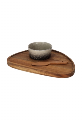 Jens Living Serveerset Jip Organisch 25x18x6.5cm 1stuks Jens Living Serveerset Jip Organisch 25x18x6.5cm 1stuks