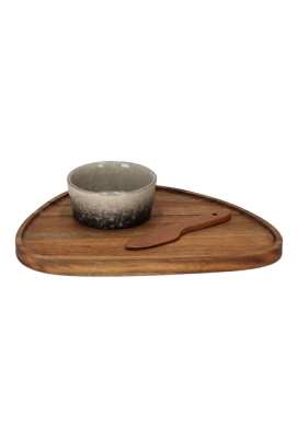 Jens Living Serveerset Jip Organisch 25x18x6.5cm 1stuks Jens Living Serveerset Jip Organisch 25x18x6.5cm 1stuks