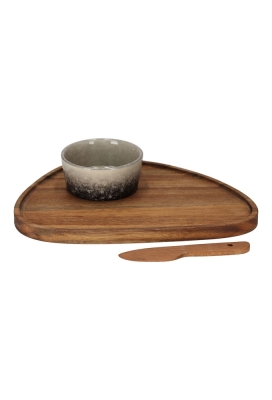Jens Living Serveerset Jip Organisch 25x18x6.5cm 1stuks Jens Living Serveerset Jip Organisch 25x18x6.5cm 1stuks