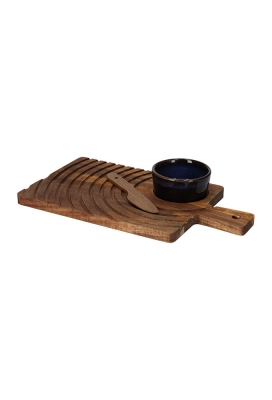 Jens Living Serveerset Jip Cirkels 33x18x6cm 1stuks Jens Living Serveerset Jip Cirkels 33x18x6cm 1stuks