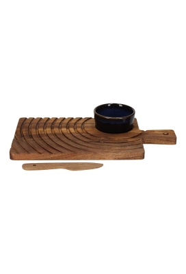 Jens Living Serveerset Jip Cirkels 33x18x6cm 1stuks Jens Living Serveerset Jip Cirkels 33x18x6cm 1stuks
