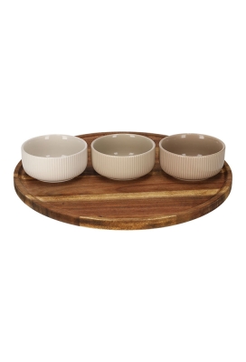 Jens Living Draaiplateau Lazy Bob 34x34x6.7cm 1stuks Jens Living Draaiplateau Lazy Bob 34x34x6.7cm 1stuks