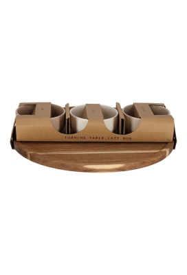 Jens Living Draaiplateau Lazy Bob 34x34x6.7cm 1stuks Jens Living Draaiplateau Lazy Bob 34x34x6.7cm 1stuks