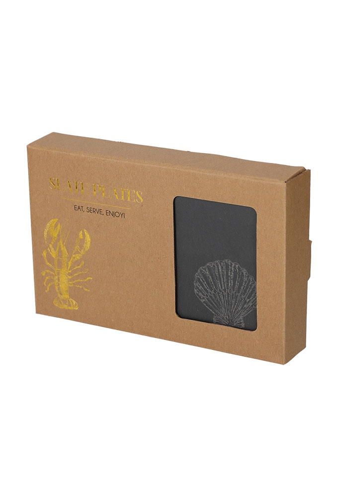 Jens Living Leistenen Serveerplankjes Zee set van 4st 22x14x0.5cm 1st