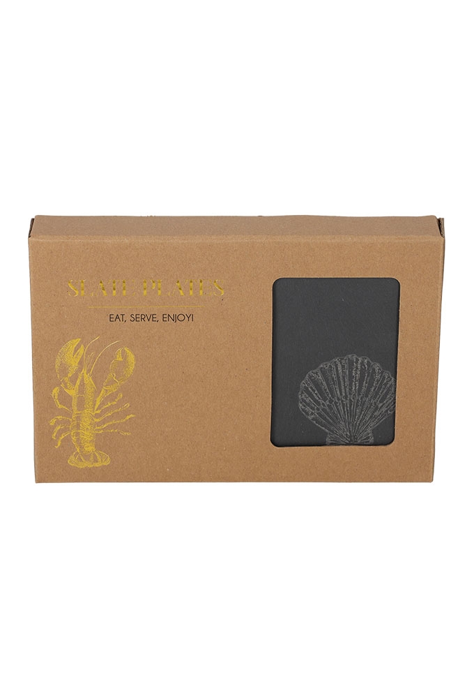 Jens Living Leistenen Serveerplankjes Zee set van 4st 22x14x0.5cm 1st