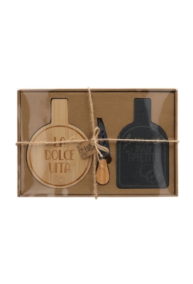 Jens Living La Dolce Vita Serveerset 13.8x19x2.5cm 1stuks Jens Living La Dolce Vita Serveerset 13.8x19x2.5cm 1stuks