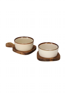 Jens Living Bits & Bites Bo Duo Beige 20x15x5.5cm 1stuks Jens Living Bits & Bites Bo Duo Beige 20x15x5.5cm 1stuks