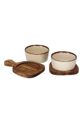 Jens Living Bits & Bites Bo Duo Beige 20x15x5.5cm 1stuks Jens Living Bits & Bites Bo Duo Beige 20x15x5.5cm 1stuks