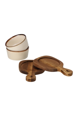 Jens Living Bits & Bites Bo Duo Beige 20x15x5.5cm 1stuks Jens Living Bits & Bites Bo Duo Beige 20x15x5.5cm 1stuks