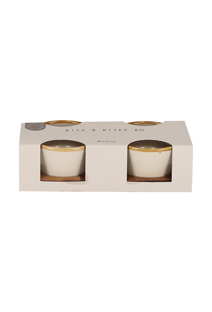 Jens Living Bits & Bites Bo Duo Beige 20x15x5.5cm 1stuks Jens Living Bits & Bites Bo Duo Beige 20x15x5.5cm 1stuks