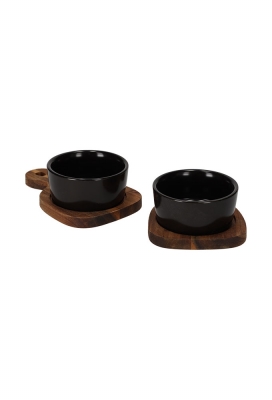 Jens Living Bits & Bites Bo Duo Zwart 20x15x5.5cm 1stuks Jens Living Bits & Bites Bo Duo Zwart 20x15x5.5cm 1stuks