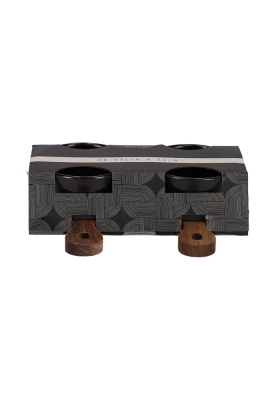 Jens Living Bits & Bites Bo Duo Zwart 20x15x5.5cm 1stuks Jens Living Bits & Bites Bo Duo Zwart 20x15x5.5cm 1stuks