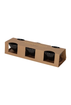 Jens Living Serveerset Met Schelp Schaaltjes Zwart 30x9x6cm 1stuks
