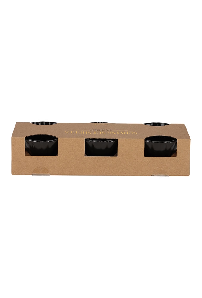 Jens Living Serveerset Met Schelp Schaaltjes Zwart 30x9x6cm 1stuks