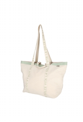 Jens Living Shopper Dolce Vita Groen 59x2x42cm 1stuks Jens Living Shopper Dolce Vita Groen 59x2x42cm 1stuks