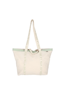 Jens Living Shopper Dolce Vita Groen 59x2x42cm 1stuks Jens Living Shopper Dolce Vita Groen 59x2x42cm 1stuks
