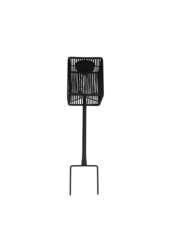 Jens Living Solar Lantaarn Cube Zwart 13.5x13.5x52cm 1stuks Jens Living Solar Lantaarn Cube Zwart 13.5x13.5x52cm 1stuks