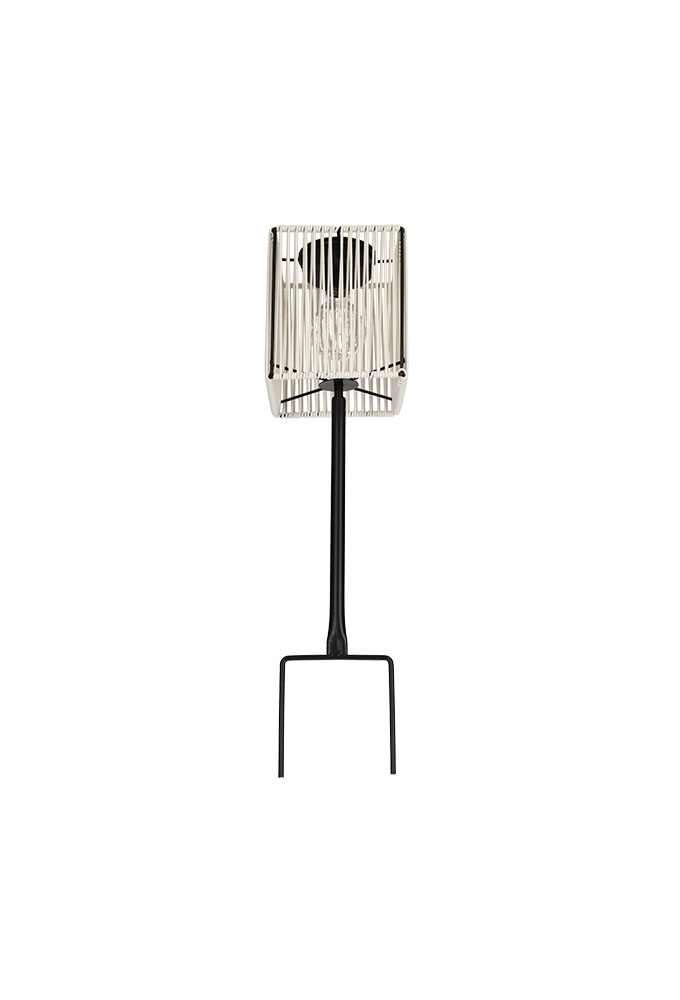 Jens Living Solar Lantaarn Cube Wit 13.5x13.5x52cm 1stuks Jens Living Solar Lantaarn Cube Wit 13.5x13.5x52cm 1stuks