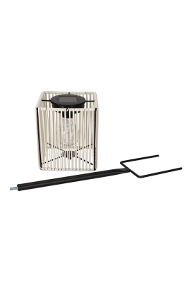 Jens Living Solar Lantaarn Cube Wit 13.5x13.5x52cm 1stuks Jens Living Solar Lantaarn Cube Wit 13.5x13.5x52cm 1stuks