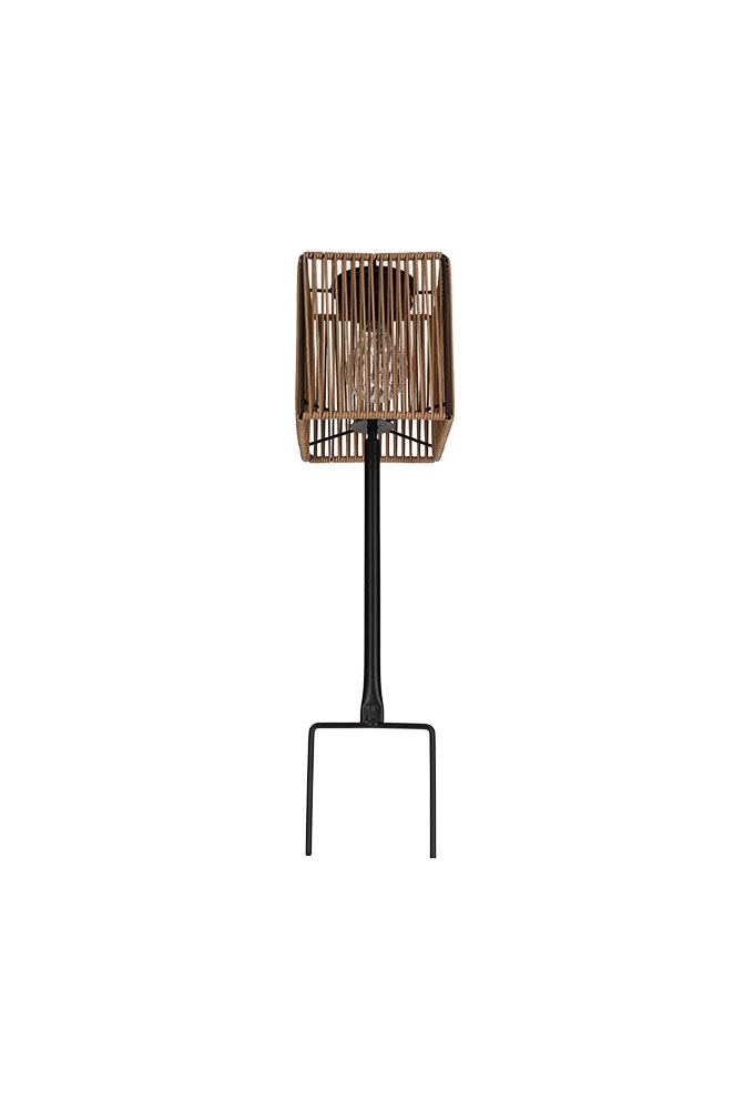 Jens Living Solar Lantaarn Cube Taupe 13.5x13.5x52cm 1stuks Jens Living Solar Lantaarn Cube Taupe 13.5x13.5x52cm 1stuks