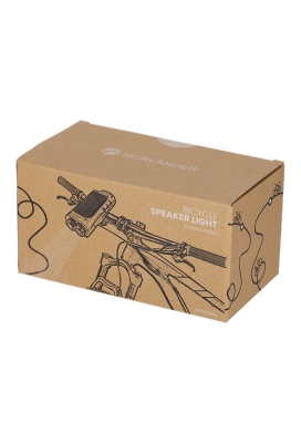 Norlander Speaker Fietslamp 16x5.5x17.5cm 1stuks Norlander Speaker Fietslamp 16x5.5x17.5cm 1stuks