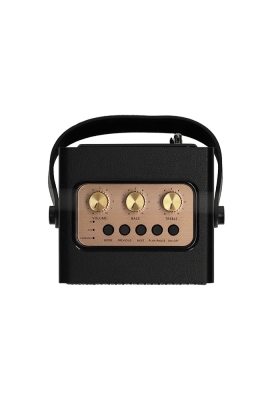 Brainz Retro Speaker Zwart 13.5x11x19cm 1stuks Brainz Retro Speaker Zwart 13.5x11x19cm 1stuks